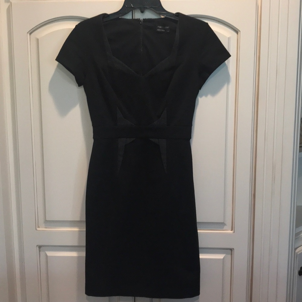 Simple Black Dress with Sweetheart Neckline